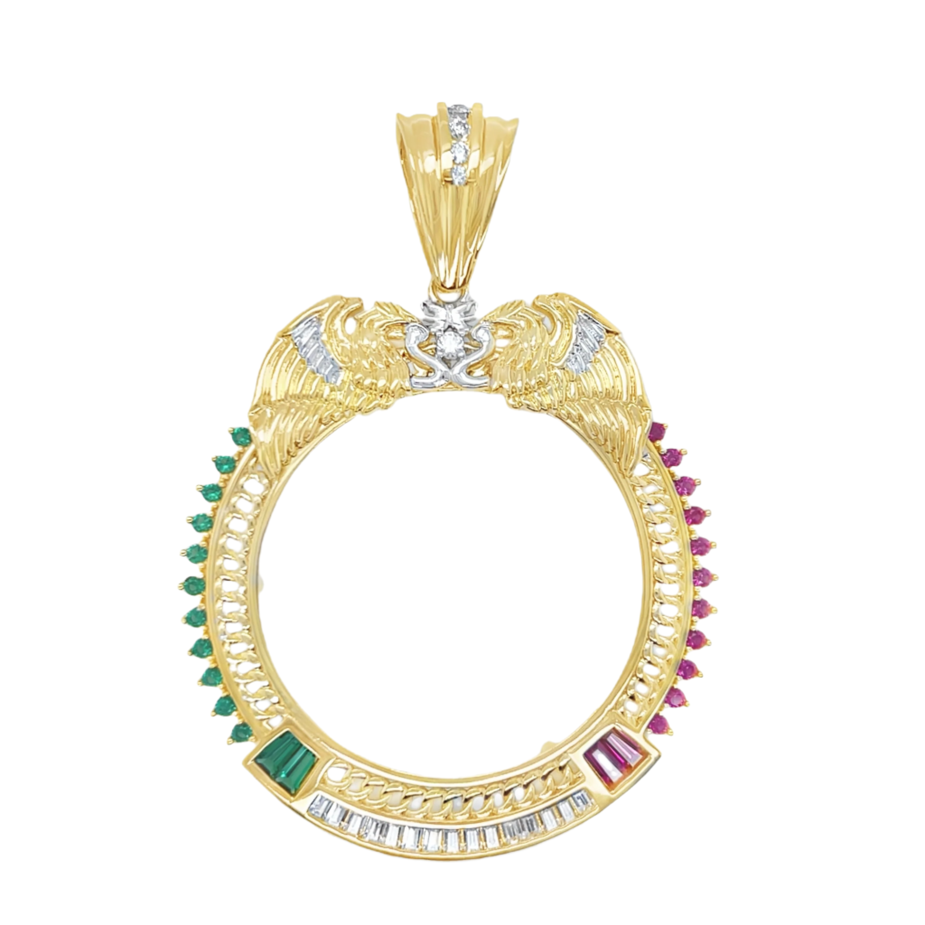 925 Mexican Sterling Silver Eagle Centenario Pendant