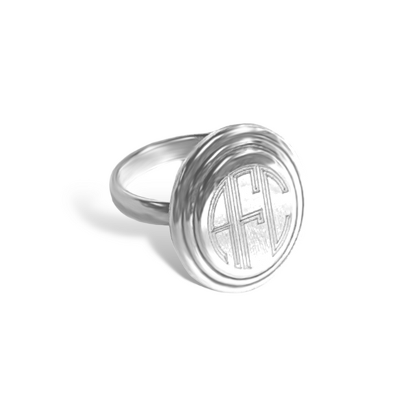 German Silver Double Oval Ring