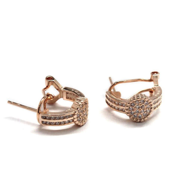 Pave Ring Sterling Silver Earrings - Atlanta Jewelers Supply