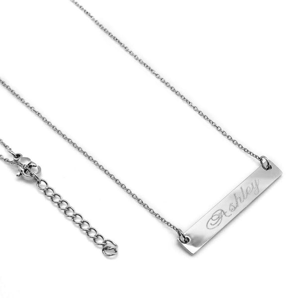 STAINLESS STEEL 27 MM BAR NECKLACE - Atlanta Jewelers Supply