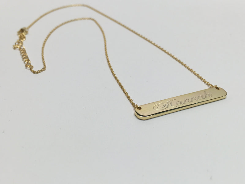 Sterling Silver Small Bar Necklaces (35 mm x 4 mm) - Atlanta Jewelers Supply