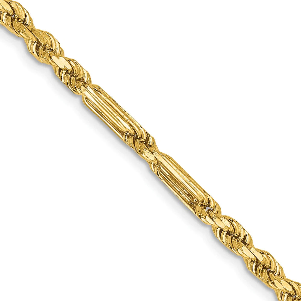 14k 3mm Milano Chain (Figarope)