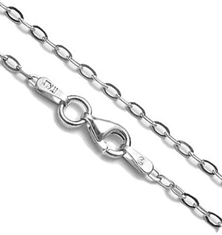 Sterling Silver Small Link Rolo Chain With Lobster Clasp - Atlanta Jewelers Supply
