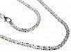 Sterling Silver 1.5MM Twisted Diamond CZ Cut Chain (050 Guage) - Atlanta Jewelers Supply