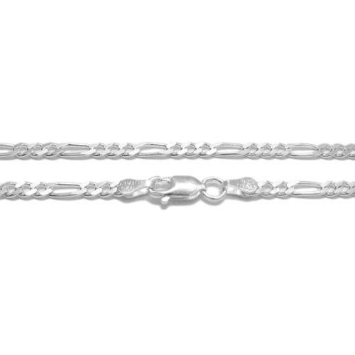 STERLING SILVER FIGARO CHAIN NECKLACE 3MM (GAUGE 080) - Atlanta Jewelers Supply