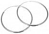 Sterling Silver 2MM Thick 40MM Wide Thin Slide-In Hoops