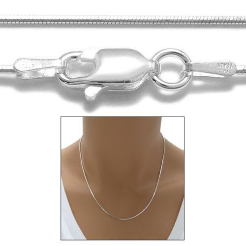 STERLING SILVER SNAKE CHAIN NECKLACE 1.25MM (GAUGE 030) - Atlanta Jewelers Supply