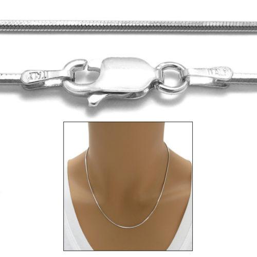 STERLING SILVER RHODIUM FINISH DIAMOND CUT SNAKE CHAIN NECKLACE 1.25MM (GAUGE 030). - Atlanta Jewelers Supply