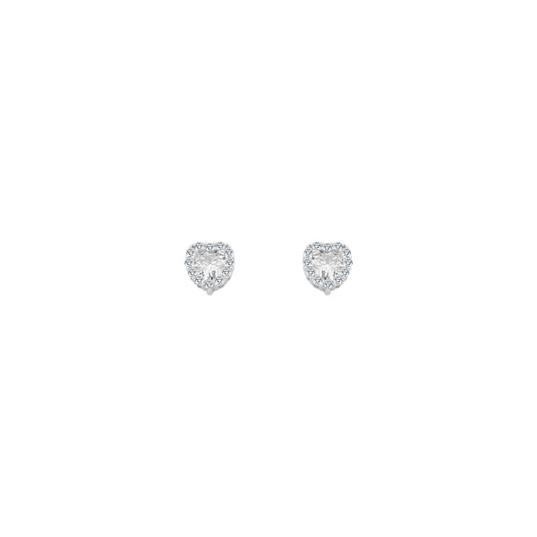 CZ Heart Stone With Halo - Atlanta Jewelers Supply