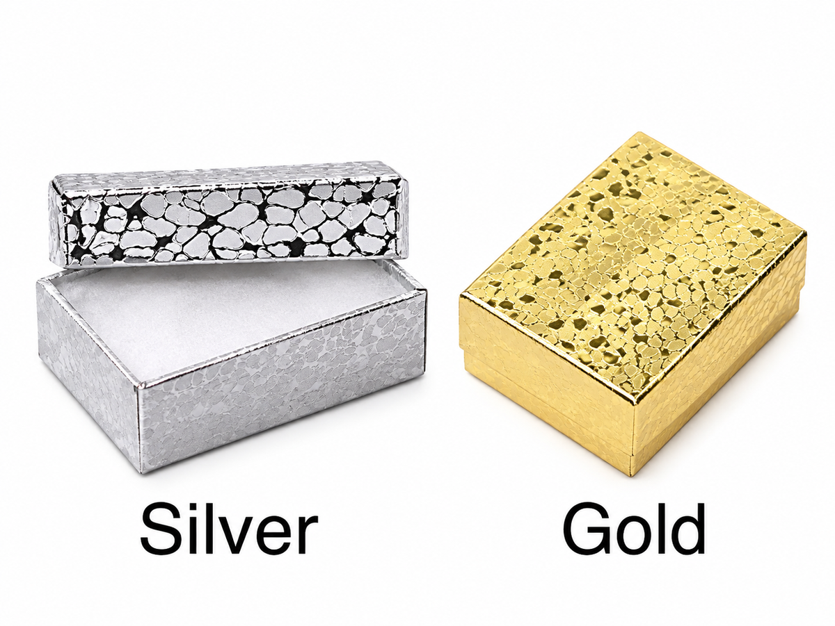 No. 10 Cotton-Filled Paper Jewelry Boxes (Pack of 100)