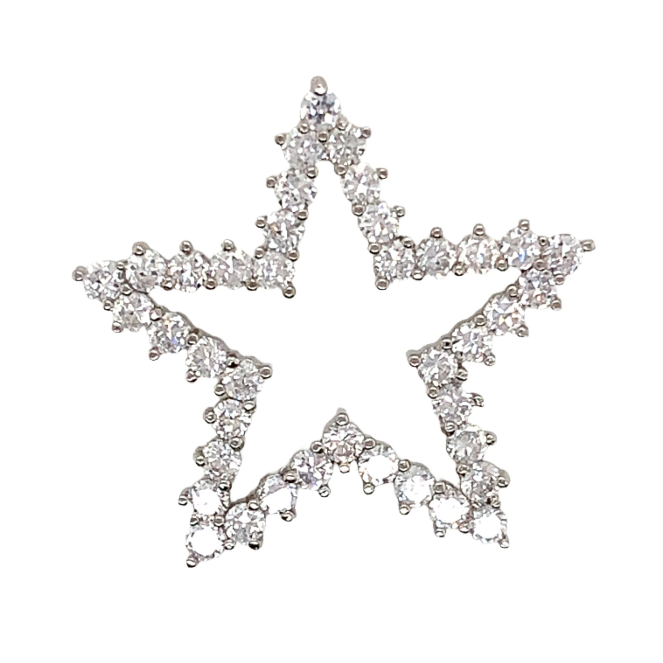Large CZ Star Pendant