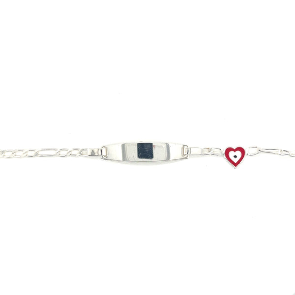 Heart 925 Sterling Silver Baby ID Bracelet