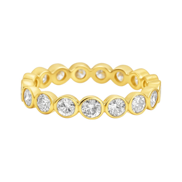 Sterling Silver Moissanite 3.0CT Eternity Band