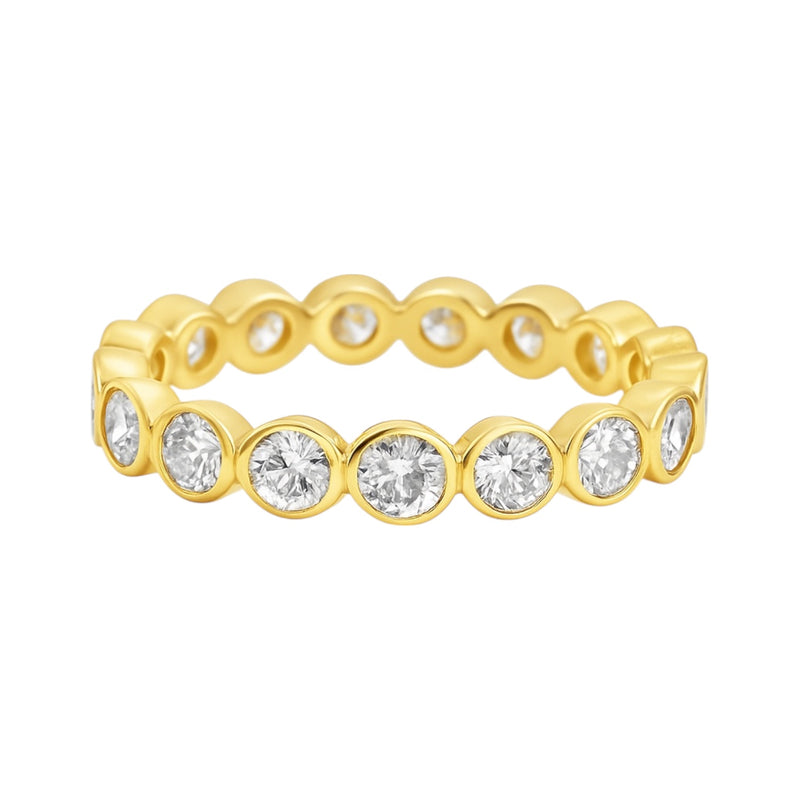 Sterling Silver Moissanite 3.0CT Eternity Band