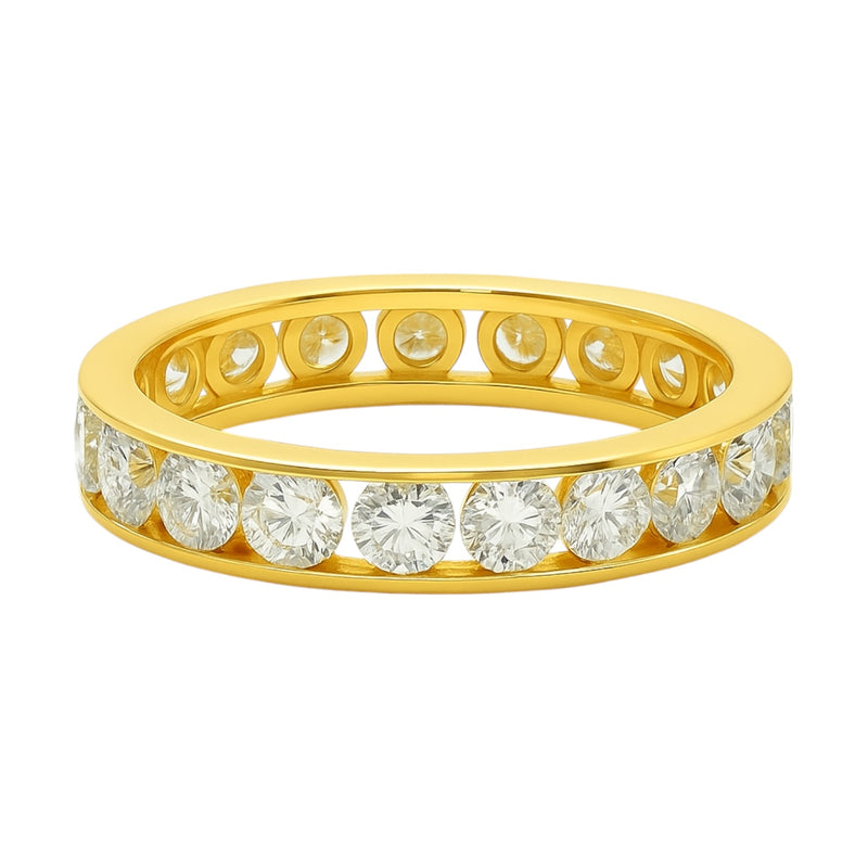 Sterling Silver Moissanite 3.25CT Eternity Band