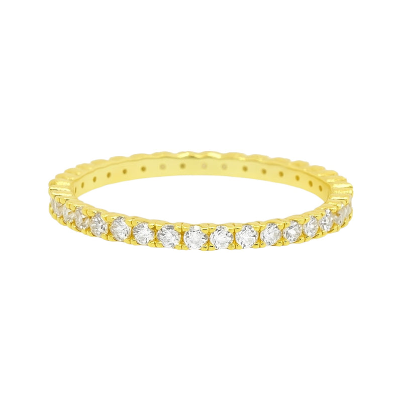 Sterling Silver Moissanite Pave 1.5CT Band