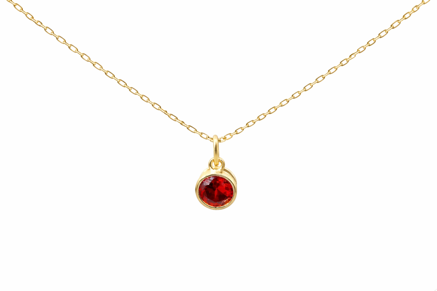 Sterling Silver Birth Stone Pendant Necklace