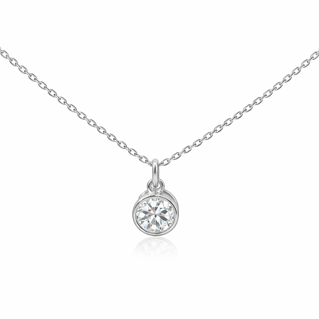 Sterling Silver Birth Stone Pendant Necklace