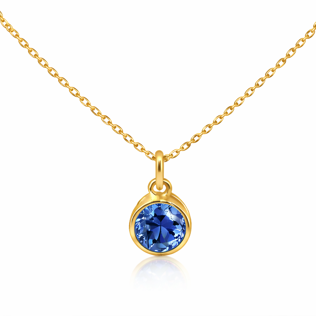 Sterling Silver Birth Stone Pendant Necklace