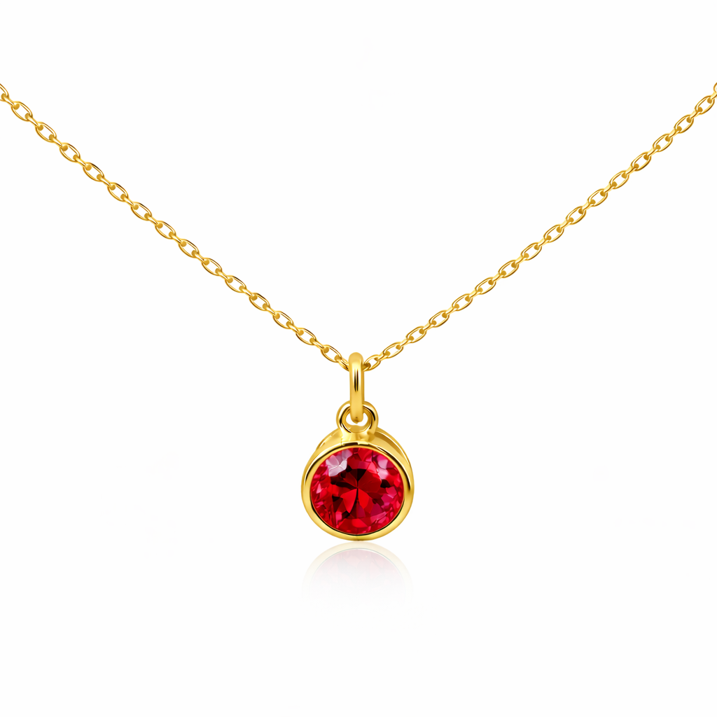 Sterling Silver Birth Stone Pendant Necklace