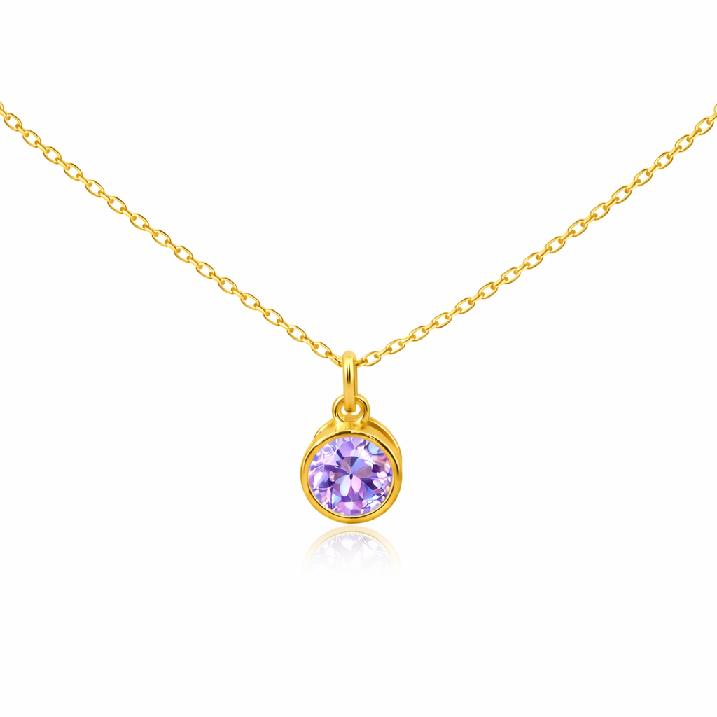 Sterling Silver Birth Stone Pendant Necklace