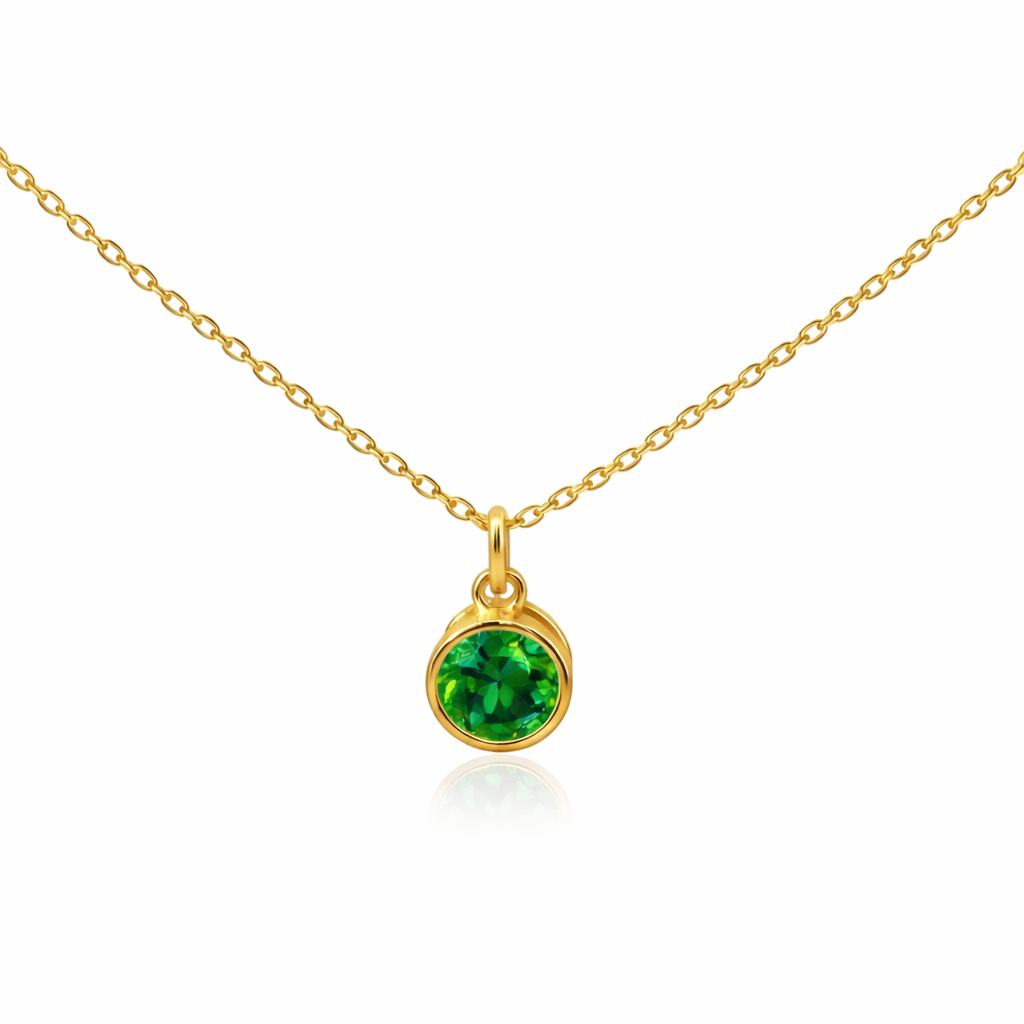 Sterling Silver Birth Stone Pendant Necklace