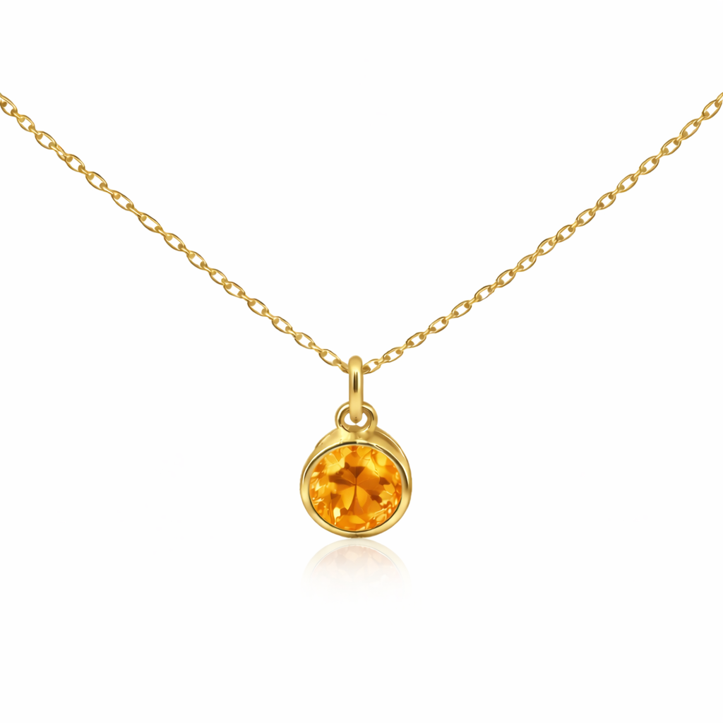 Sterling Silver Birth Stone Pendant Necklace