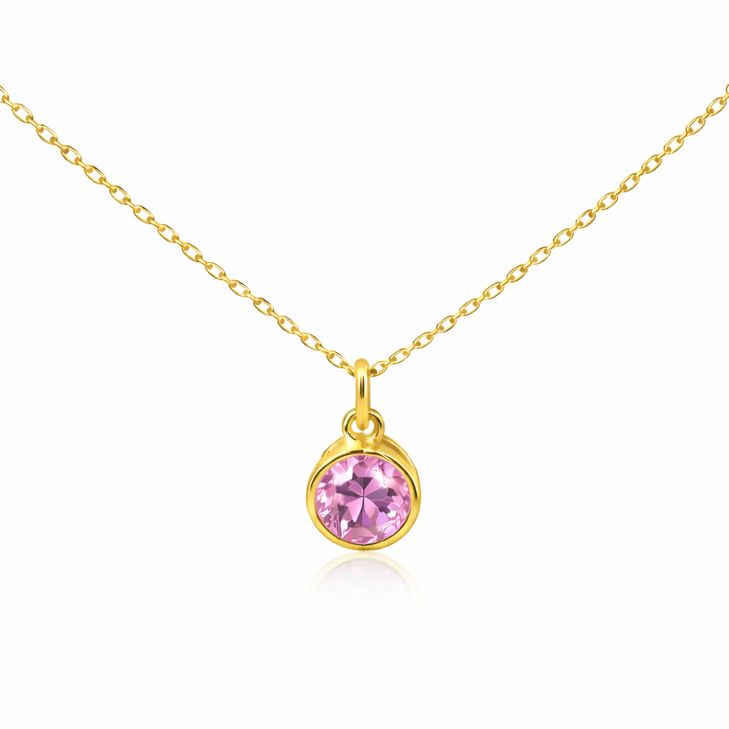 Sterling Silver Birth Stone Pendant Necklace