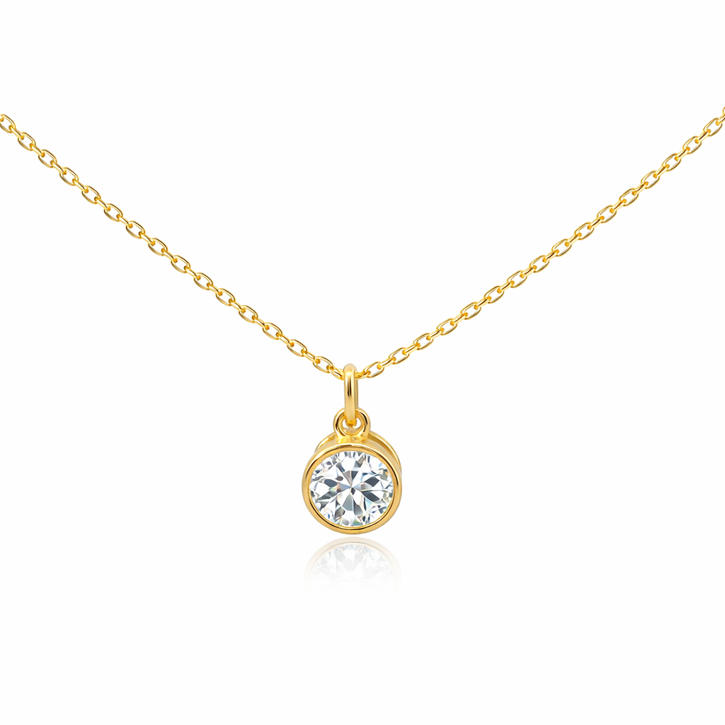 Sterling Silver Birth Stone Pendant Necklace
