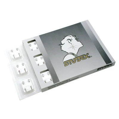 Studex Surgical Steel Ear Piercing Studs, 3mm, 12 Pair April Stone Set