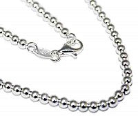 Sterling Silver 3MM Round Bead Chain