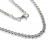 Sterling Silver 4MM Round Bead Chain