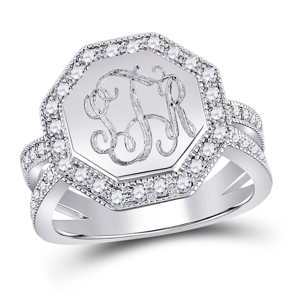 Sterling Silver Engravable Lisa Ring