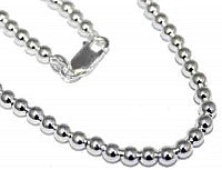 Sterling Silver 4MM Round Bead Chain