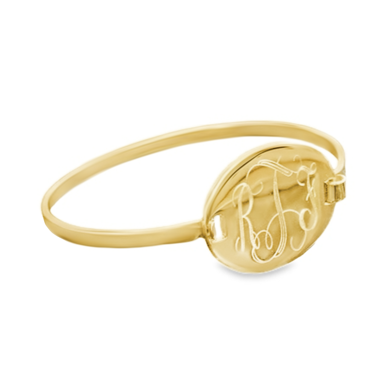 German Silver Engravable Big Oval Bangle