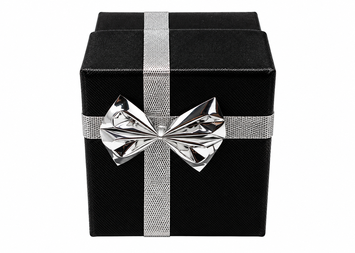 Black & Silver Ring Jewelry Boxes (Case of 100)