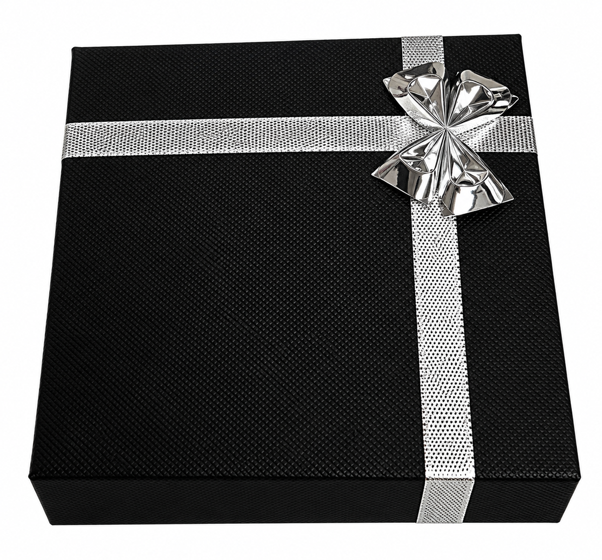 Black & Silver Medium Jewelry Boxes (Case of 48)
