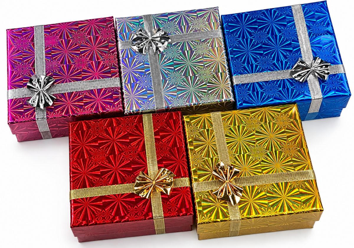 Hologram Satin Bangle & Bracelet Jewelry Boxes (Case of 48)