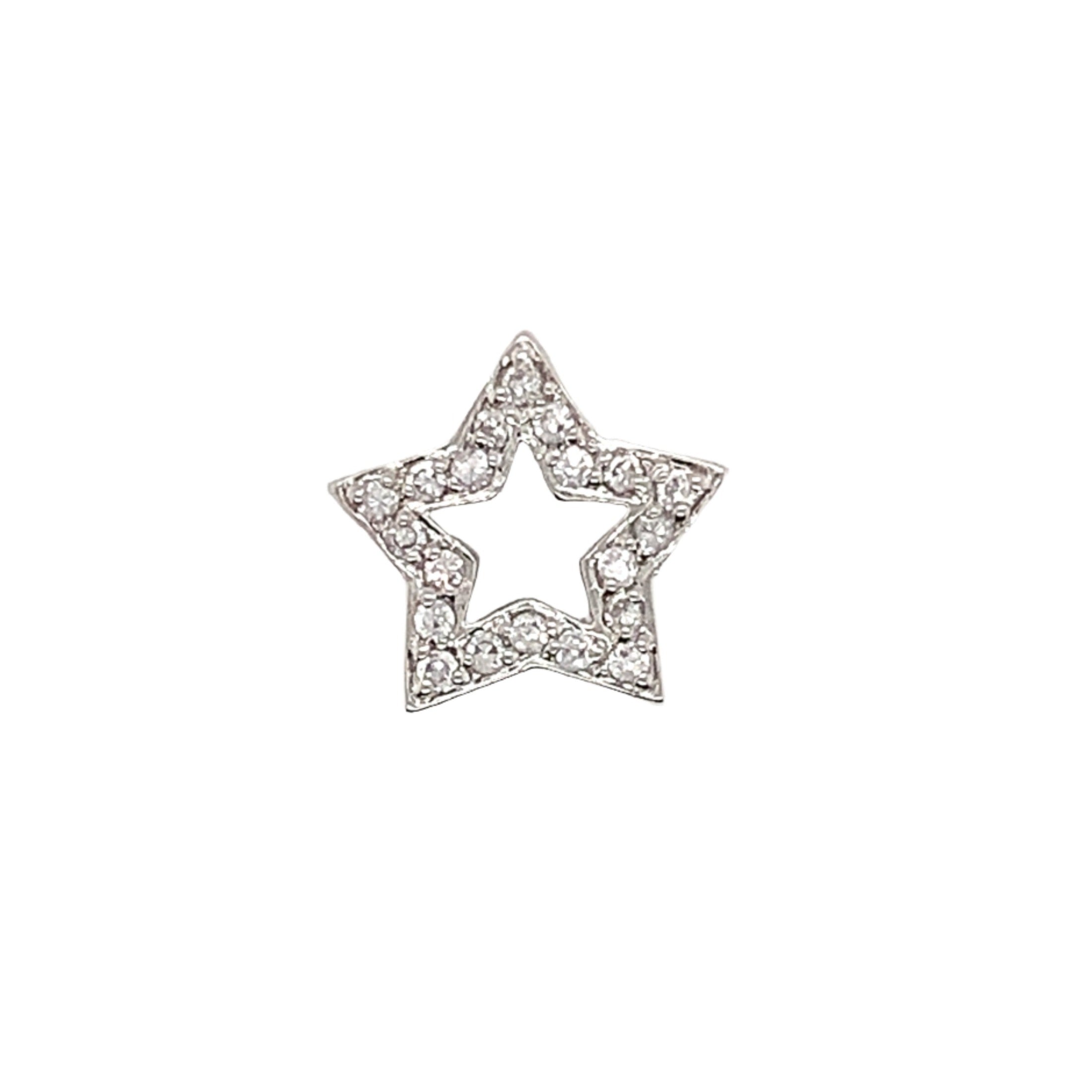 Sterling Silver CZ Star Pendant