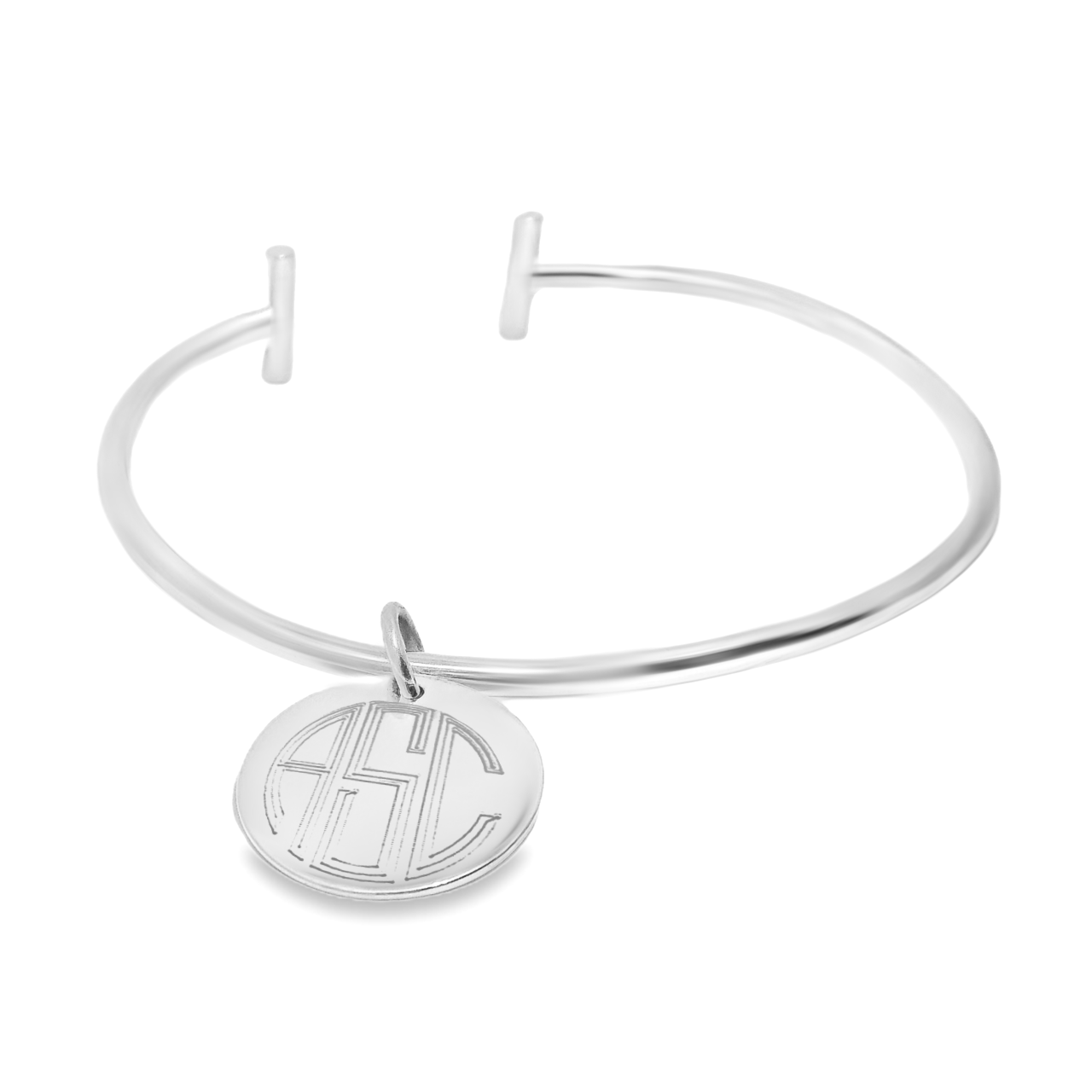 German Silver Engravable Open Cuff Bangle