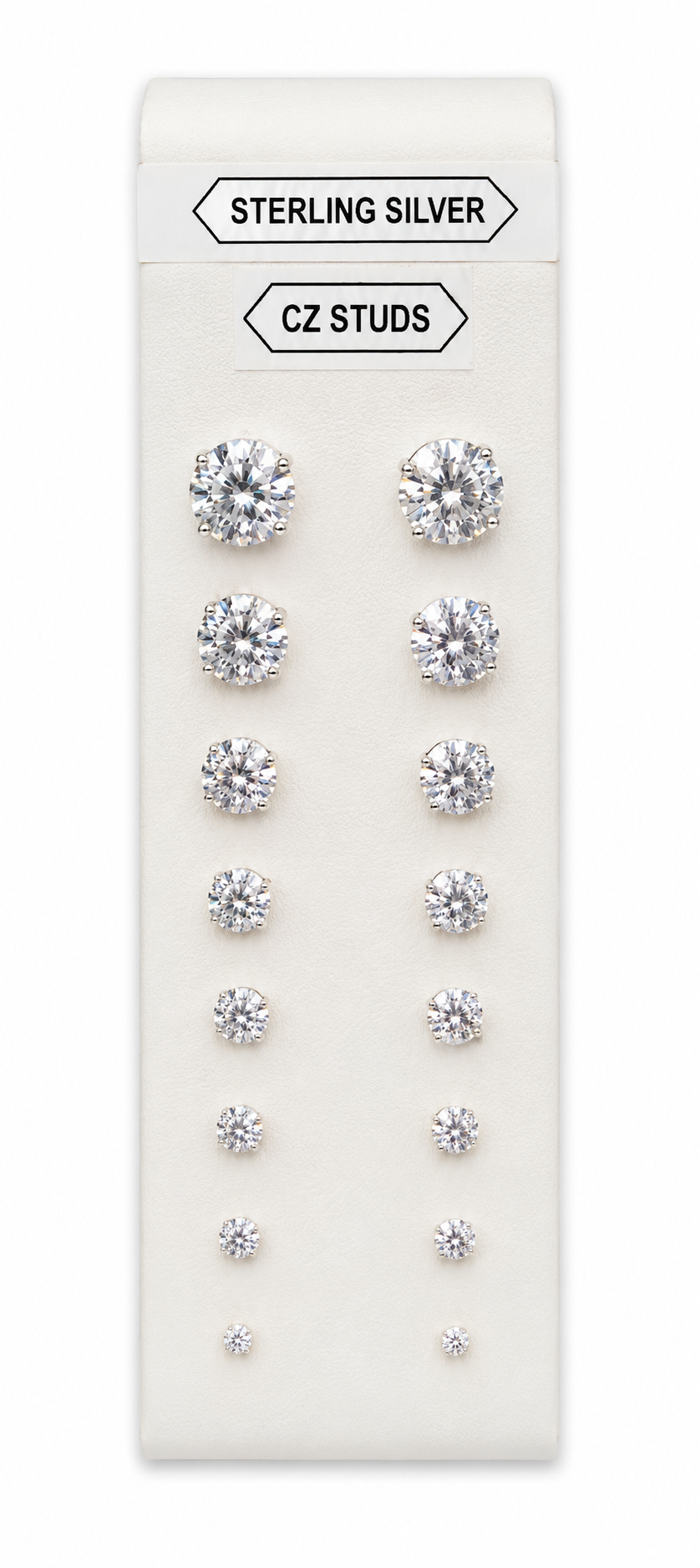 Premade Sterling Silver Stud Display