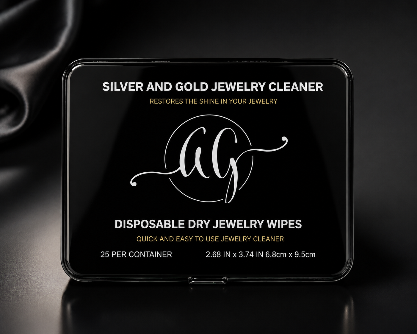 Silver And Gold Disposable Dry Jewelry Wipes
