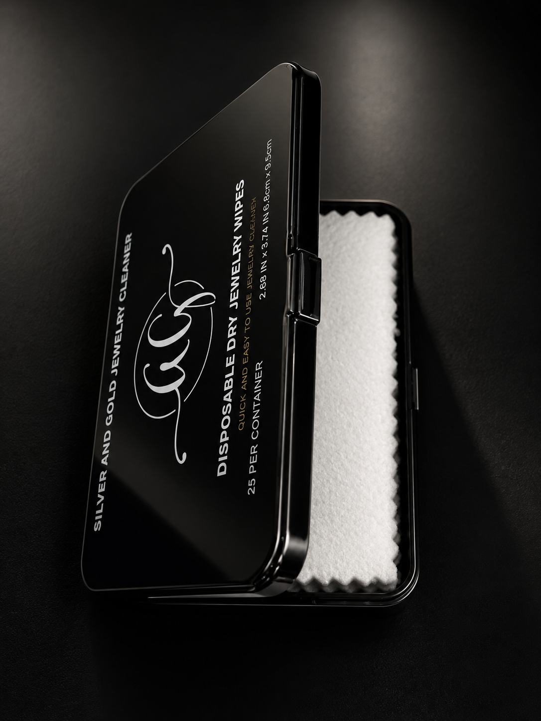 Silver And Gold Disposable Dry Jewelry Wipes