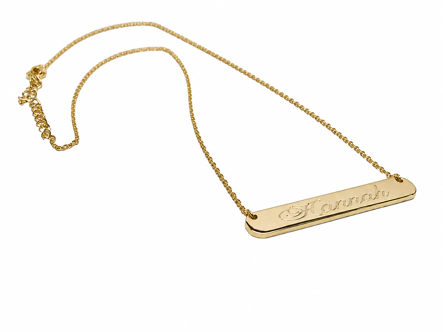 Sterling Silver Small Bar Necklaces (35 mm x 4 mm)