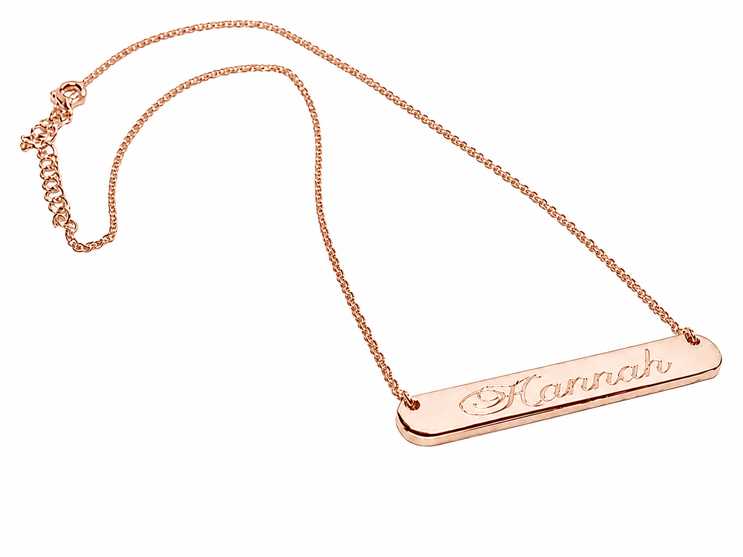 Sterling Silver Small Bar Necklaces (35 mm x 4 mm)