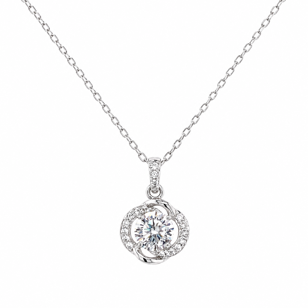 Sterling Silver Daisy Necklace