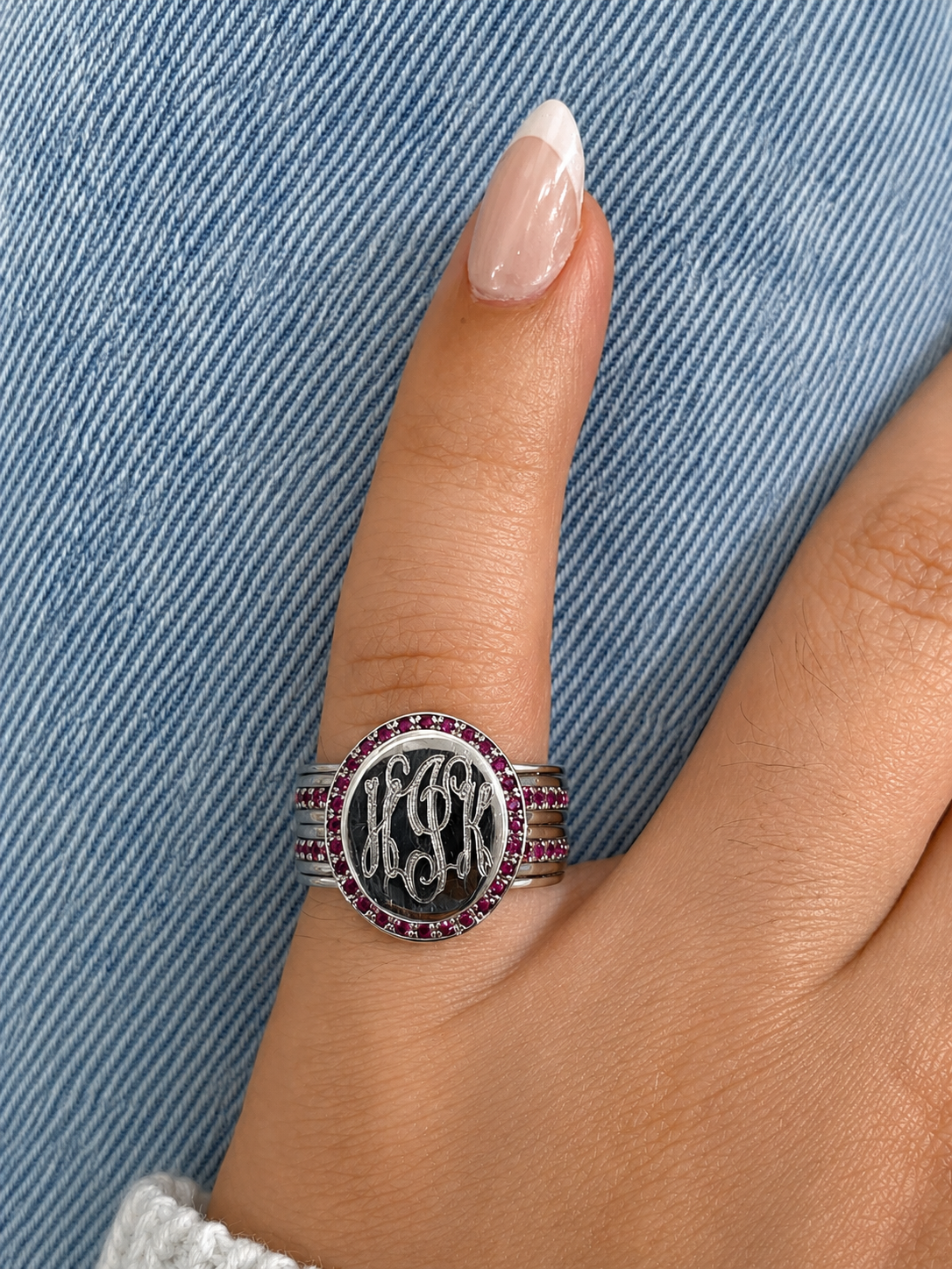 Sterling Silver Ruby Ring