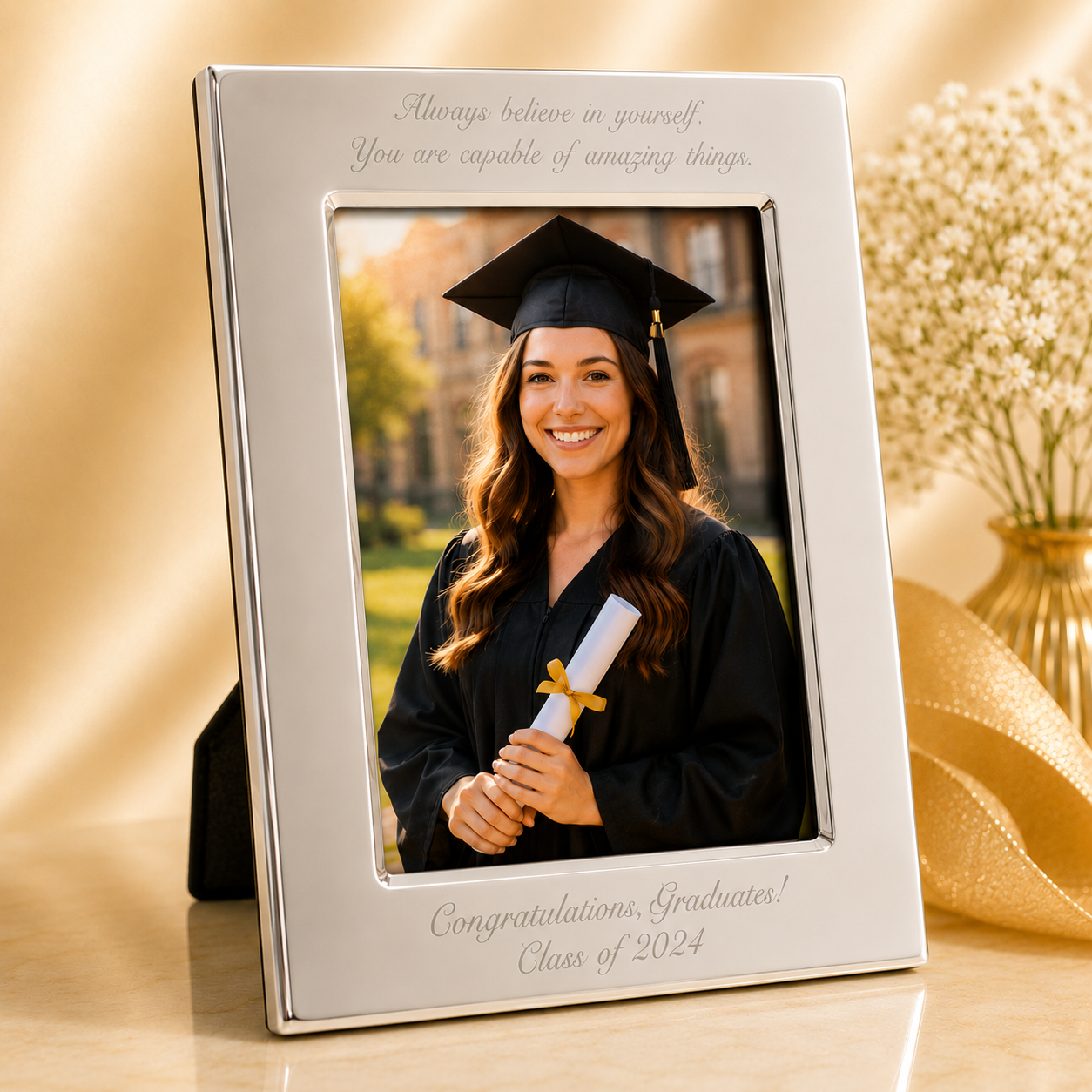 Engravable Picture Frame Available in 4x6 ,5x7, and 8x11 Size
