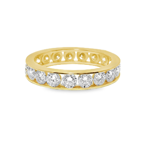 Sterling Silver Moissanite 3.25CT Eternity Band