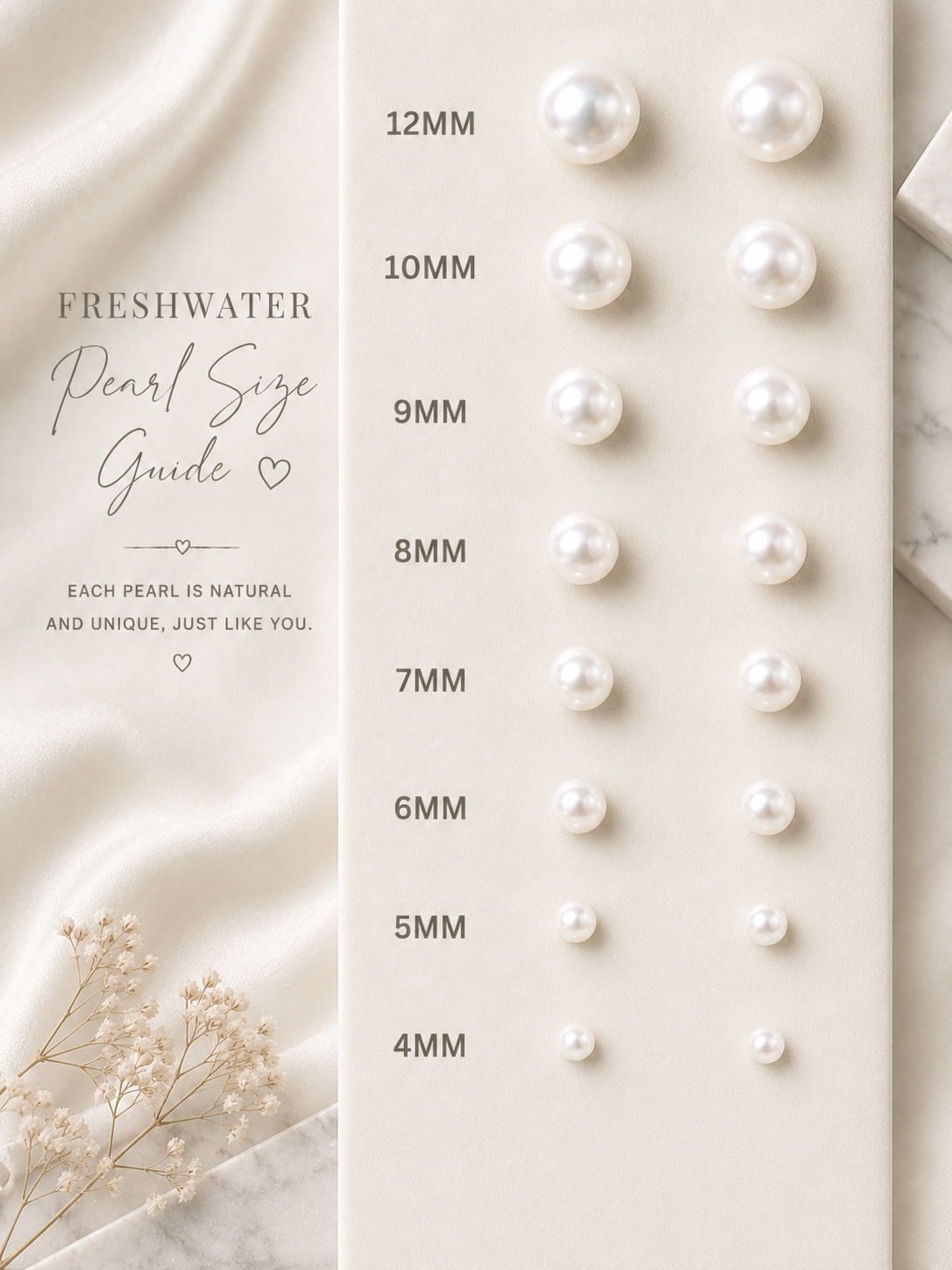 Sterling Silver Fresh Water Pearl Stud Earrings